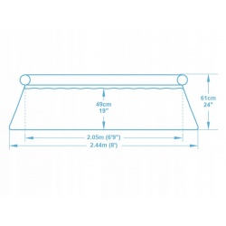 Basen ogrodowy rozporowy 244 x 61 cm 9w1 Bestway 57450