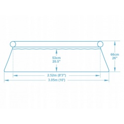 Basen ogrodowy rozporowy 305 x 66 cm Bestway 57456