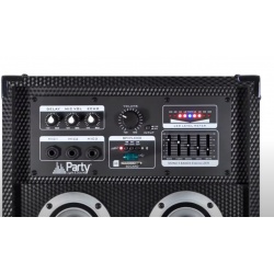 Zestaw kolumn aktywnych 8" USB LED 300W PARTY-KARAOKE8