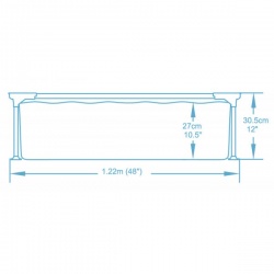 Basen stelażowy dla dziecka 122 x 122 x 30 cm Bestway 56217