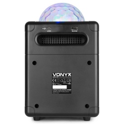 Zestaw karaoke Vonyx SBS55B z 2 mikrofonami, Bluetooth i efektem świetlnym