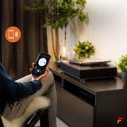 Gramofon retro z Bluetooth HQ RP161 drewno orzechowe Fenton