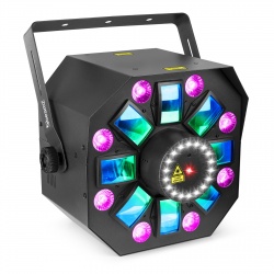 Efekt MultiBox LED Derby, PAR, Laser i Strobe Beamz