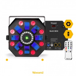 Efekt MultiBox LED Derby, PAR, Laser i Strobe Beamz