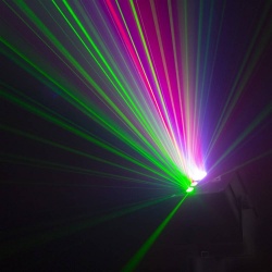 Laser dyskotekowy Athena RG Gobo z baterią Beamz