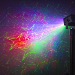 Laser dyskotekowy Athena RG Gobo z baterią Beamz