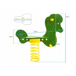 Bujak KOŃ na publiczny plac zabaw z atestem EN1176