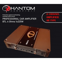 Wzmacniacz 2-kanałowy samochodowy PHANTOM AD 275 HIFI 300W