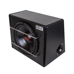 Aktywny subwoofer samochodowy skrzynia basowa Kicx AP300BPA 12V 300W