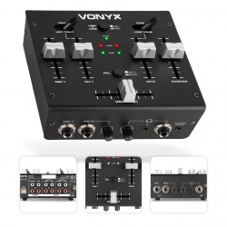 Mikser audio VDJ2USB 3-kanałowy DJ/USB Vonyx