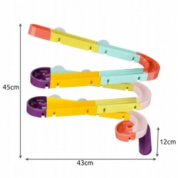 Zjeżdżalnia do Kąpieli tor zabawka wanny wodny kulkowy kaczki
