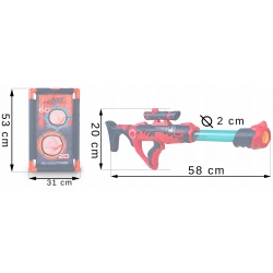 Pistolet na miękkie kulki piankowe piłki z tarczą dla dzieci