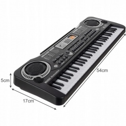 Keyboard organy elektroniczne 61 klawiszy z mikrofonem do nauki