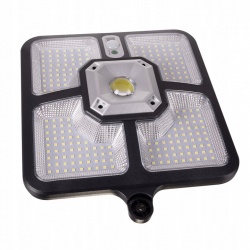 Lampa Solarna 220 LED 15 COB Ogrodowa Uliczna Czujnik Ruchu Zmierzchu Pilot