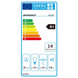 Okap kuchenny wyspowy BERDSEN BT-221 okrągły rurowy LED czarny