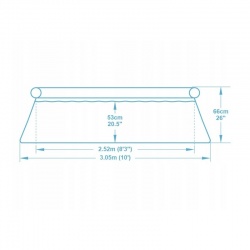 Basen ogrodowy rozporowy 305 x 66 cm 15w1 Bestway 57458