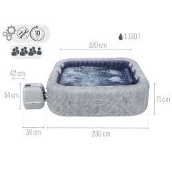 Dmuchane SPA Jacuzzi Lay-Z San Francisco 7 osobowe Bestway 60161