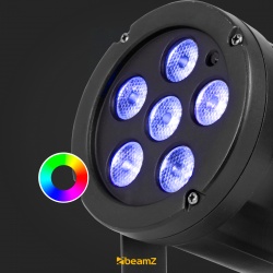 Slim PAR 30 reflektor BeamZ z diodami LED 6x 30W 3w1