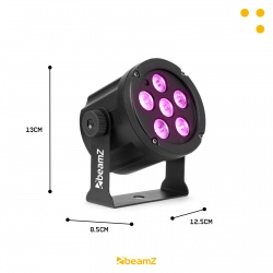 Slim PAR 30 reflektor BeamZ z diodami LED 6x 30W 3w1