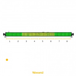 Kolorowa belka oświetleniowa Led BAR DMX AUTO LCB144 MKII BeamZ