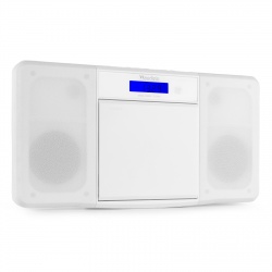 Miniwieża HIFI Nimes odtwarzacz CD tuner FM BT USB biała czarna