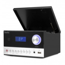 Wieża Toulon Audizio HiFi czarno/srebrna BT CD MP3 radio FM USB pilot