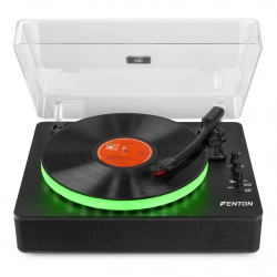 Gramofon RP162LED Fenton wejście i wyjście Bluetooth czarny