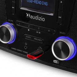 Radio stereofoniczne Cannes tuner DAB+ CD FM BT Audizio Boombox