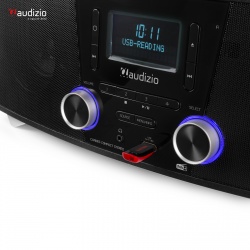 Radio stereofoniczne Cannes tuner DAB+ CD FM BT Audizio Boombox