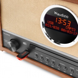 Radioodbiornik tuner DAB+ oraz FM z odtwarzaczem CD Salerno Audizio