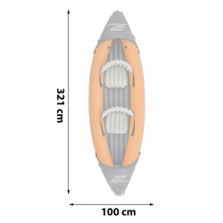 Kajak dmuchany dwuosobowy Lite Rapid X2 Bestway 65077