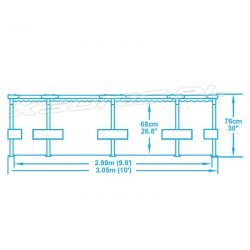 Basen ogrodowy na stelażu 8w1 Steel Pro Max 305 x 76 cm Bestway 56406