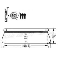 Basen do ogrodu rozporowy 244 x 61 cm Bestway 57265 okrągły