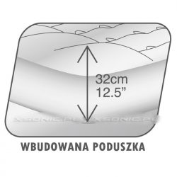 Dmuchany materac welurowy Bestway 67226 dwusobowy pompką nożną 203 x 152 x 22 cm