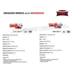 Wyciągarka elektryczna do quadów ATV MAVERICK DRAGON WINCH 2000 lbs 907 kg