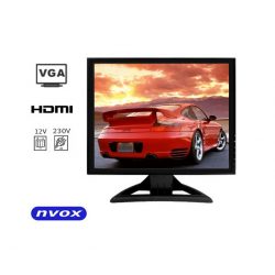 Monitor samochodowy 15 cali Digital LCD GRADE A+ złącze VGA oraz HDMI 12 i 230V