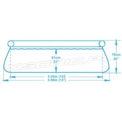 Basen ogrodowy 366 x 76cm rozporowy 9w1 Bestway z pompą i filtrem 57274