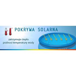 Pokrywa solarna 244 cm na basen rozporowy INTEX 29020 folia grzejąca