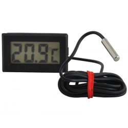 Termometr elektroniczny LCD do lodówki z sondą na kablu -50C +70C do zabudowy