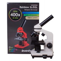 Mikroskop optyczny dla dzieci Levenhuk z serii Rainbow 40-400x