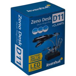 Lupa z oświetleniem LED i chwytakiem Levenhuk Zeno Desk D11