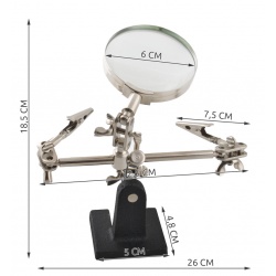 Zestaw regulowany trzecia ręka lupa uchwyt statyw do lutowania