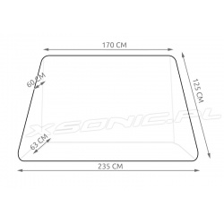 Pokrowiec na grill ogrodowy 173 x 125 x 61cm wykonany z PCV