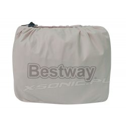 Materac welurowy z wbudowaną pompką QUEEN 203 x 152 x 43 cm Bestway 67600