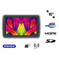 Przenośny odtwarzacz DVD 10 cali monitor na zagłówek LED HDMI HD SD USB IR FM