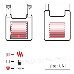 Ogrzewana podgrzewana kamizelka GV1U GLOVii zasilana dowolnym powerbankiem