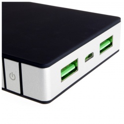 Power Bank 10000mAh przenośna ładowarka microUSB miniUSB Lightning 8-pin