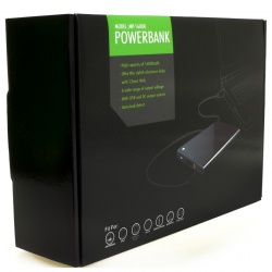 Powerbank przenośna ładowarka magazyn energii 16000 mAh USB 5V 2.1A DC 60W 12/16/19V 3A dwa wyjścia USB