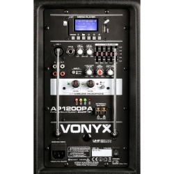 Kolumna mobilna Vonyx AP1200PA 12 calowy głośnik moc 600W body pack z mikrofonem nagłownym