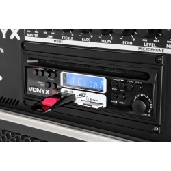 Mobilny zestaw nagłośnieniowy Vonyx ST180 wzmacniacz 450W port USB SD MMC Bluetooth